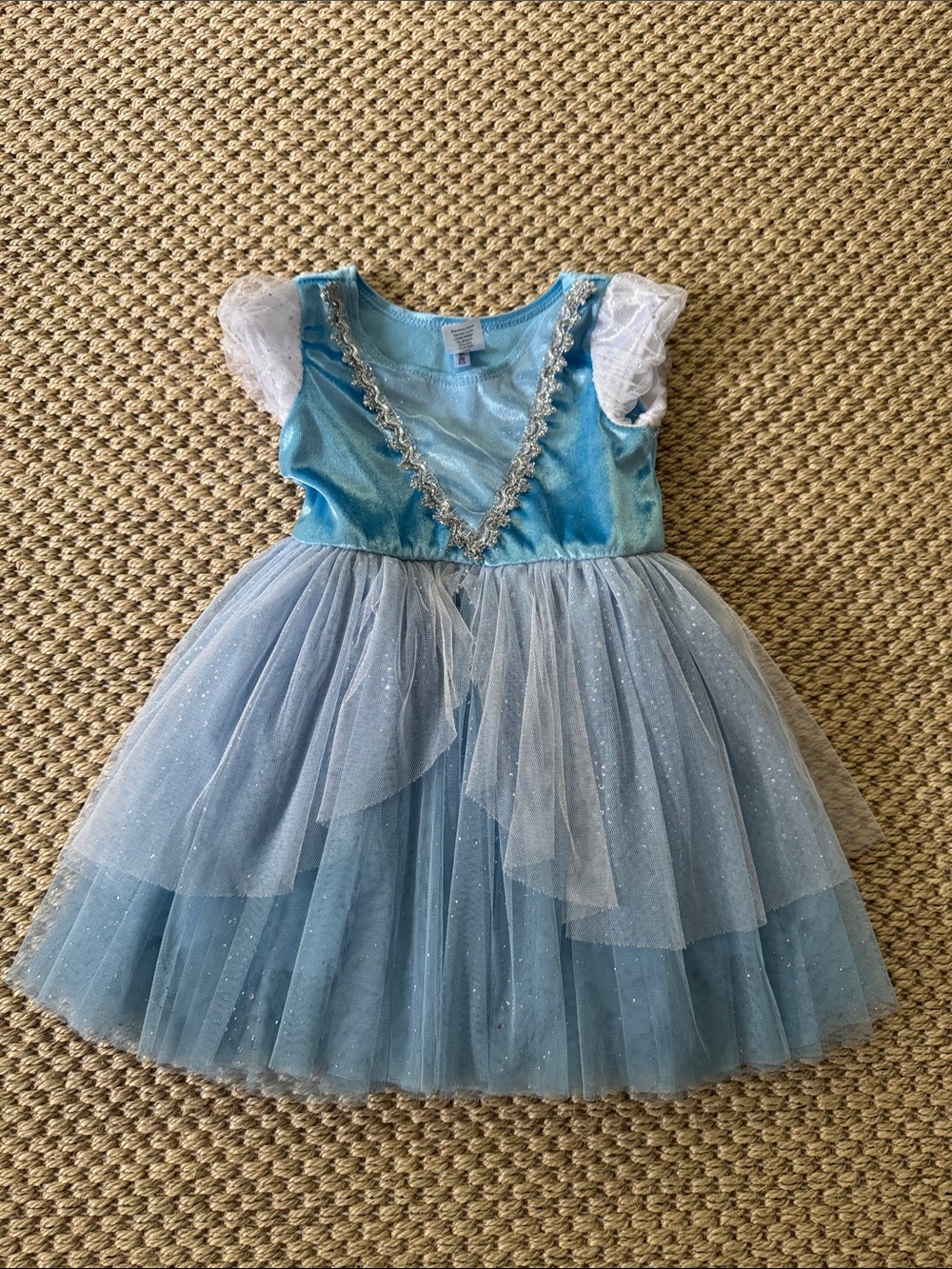 Light Blue Sparkle Princess Costume Dress for Kids